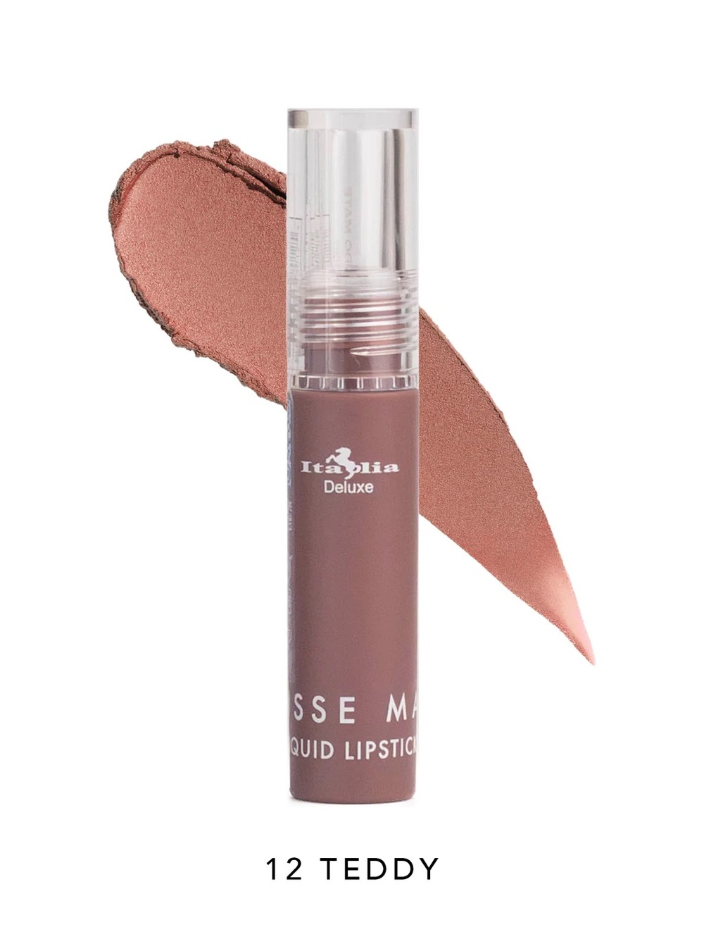 Italia Deluxe Mousse Matte Liquid Lipstick - 12 Teddy, NEW